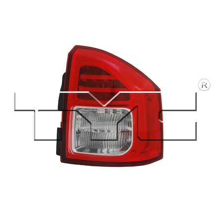 Tyc Tyc Tail Light Assembly, 11-6447-00 11-6447-00